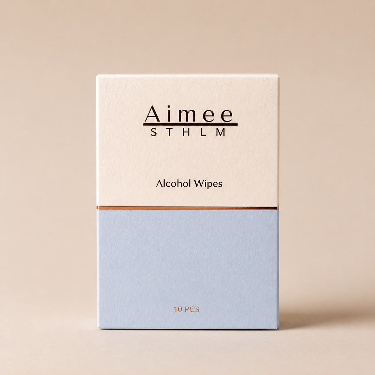 Aimee STHLM Alcohol Wipes – Reinigungstücher für die Vorbereitung und das Anbringen von Press-on-Nägeln in einer Schachtel